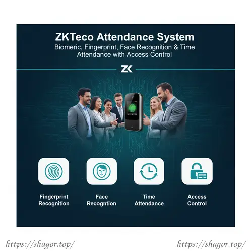 ZKTeco Attendance System: Biometric, Fingerprint, Face Recognition & Time Attendance with Access Control
