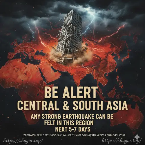 Bangladesh Earthquake Alert — Central & South Asia (Next 5–7 Days)